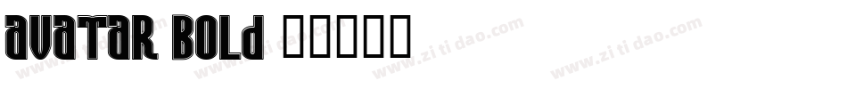 Avatar Bold字体转换